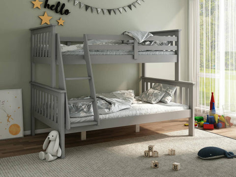 Carra -  Solid Pine Wooden Triple Sleeper Bed Image 1
