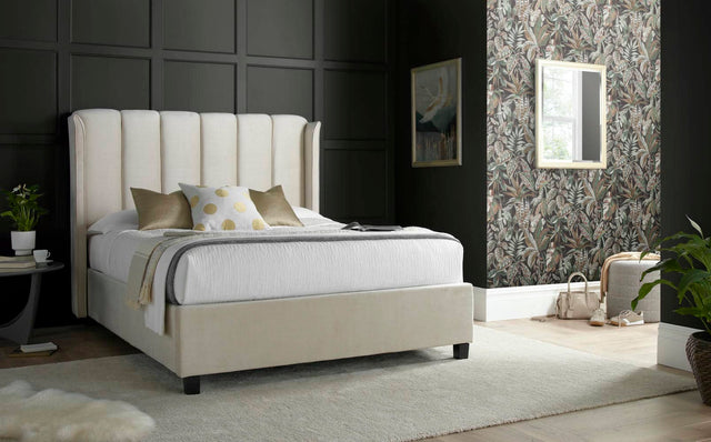 Aurora -  Upholstered Velvet Ottoman Bed - Bickfords