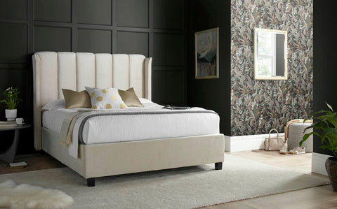 Aurora -  Upholstered Velvet Ottoman Bed Image 2