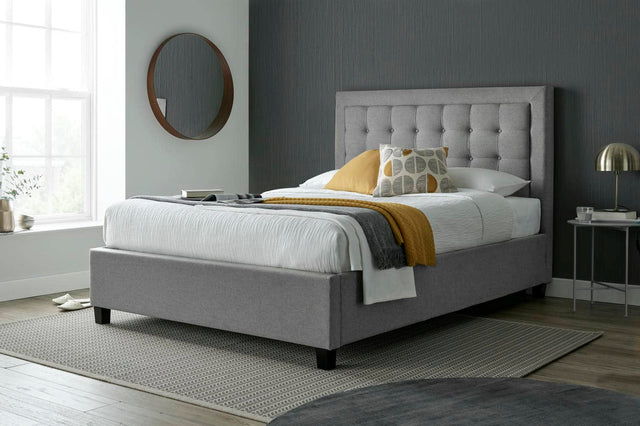 Brandon - Buttoned Fabric Ottoman Bed - Bickfords