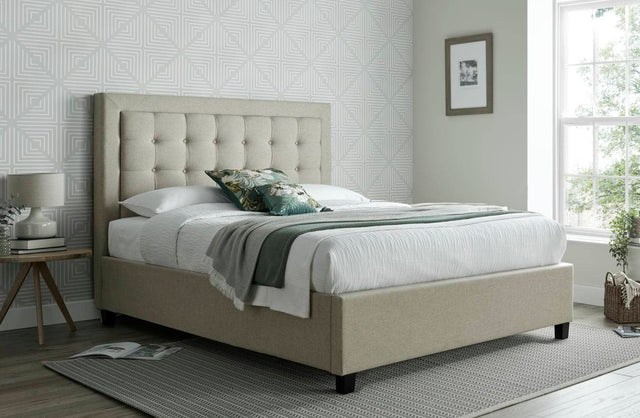 Brandon - Buttoned Fabric Ottoman Bed - Bickfords