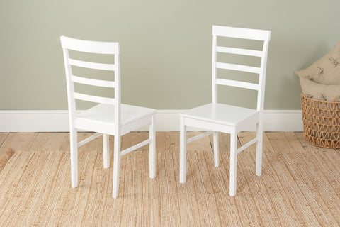 Pair of Upton Ladder Back Chairs Image 1