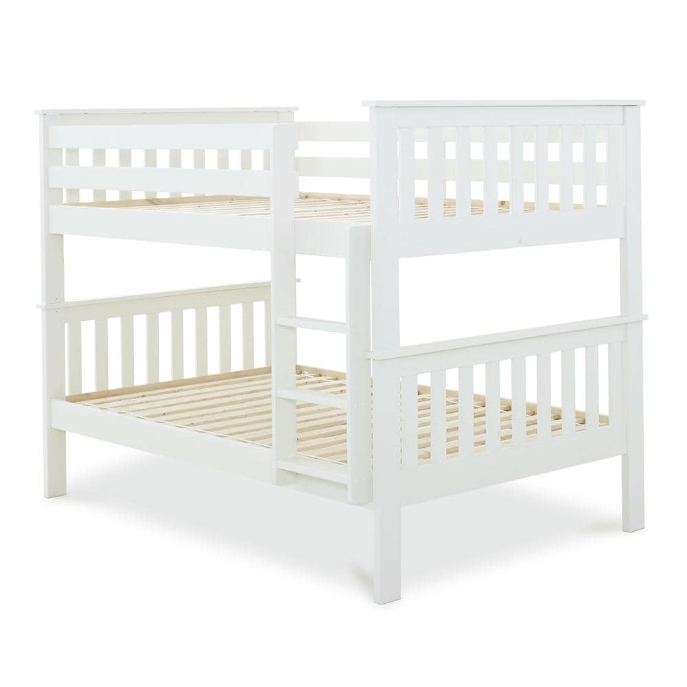 Oslo - White Quadruple Bunk Bed Frame - Bickfords
