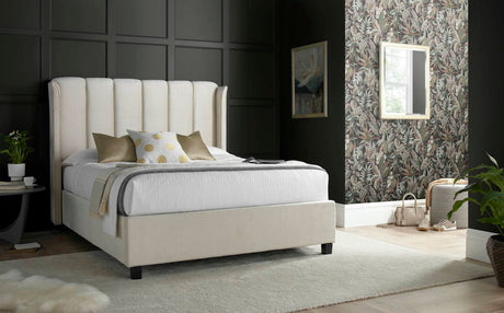 Aurora -  Upholstered Velvet Ottoman Bed - Bickfords
