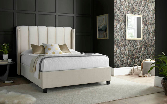 Aurora -  Upholstered Velvet Ottoman Bed - Bickfords
