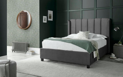 Aurora -  Upholstered Velvet Ottoman Bed Image 3