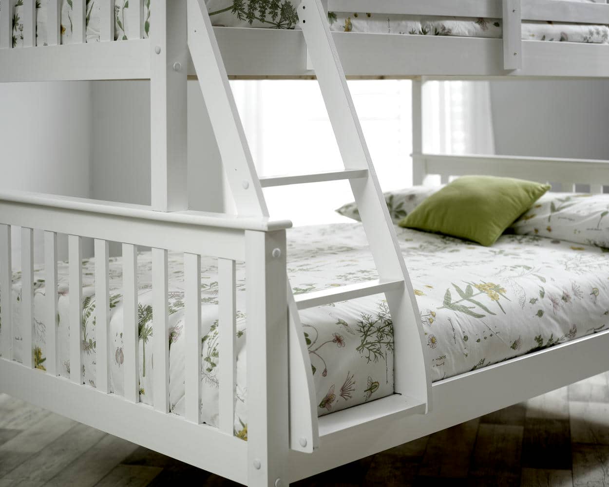 Carra -  Solid Pine Wooden Triple Sleeper Bed - Bickfords