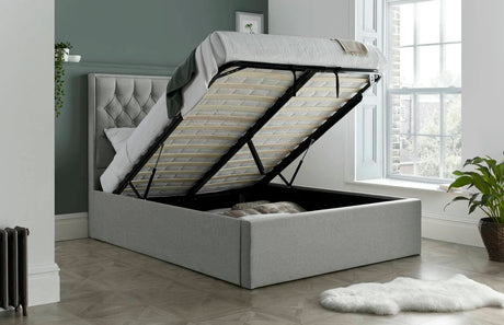 Wilson - Upholstered Fabric Ottoman Bed Frame - Bickfords