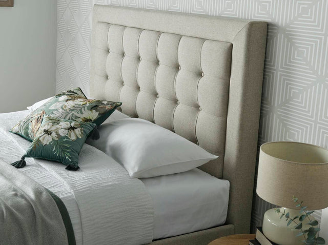 Brandon - Buttoned Fabric Ottoman Bed - Bickfords