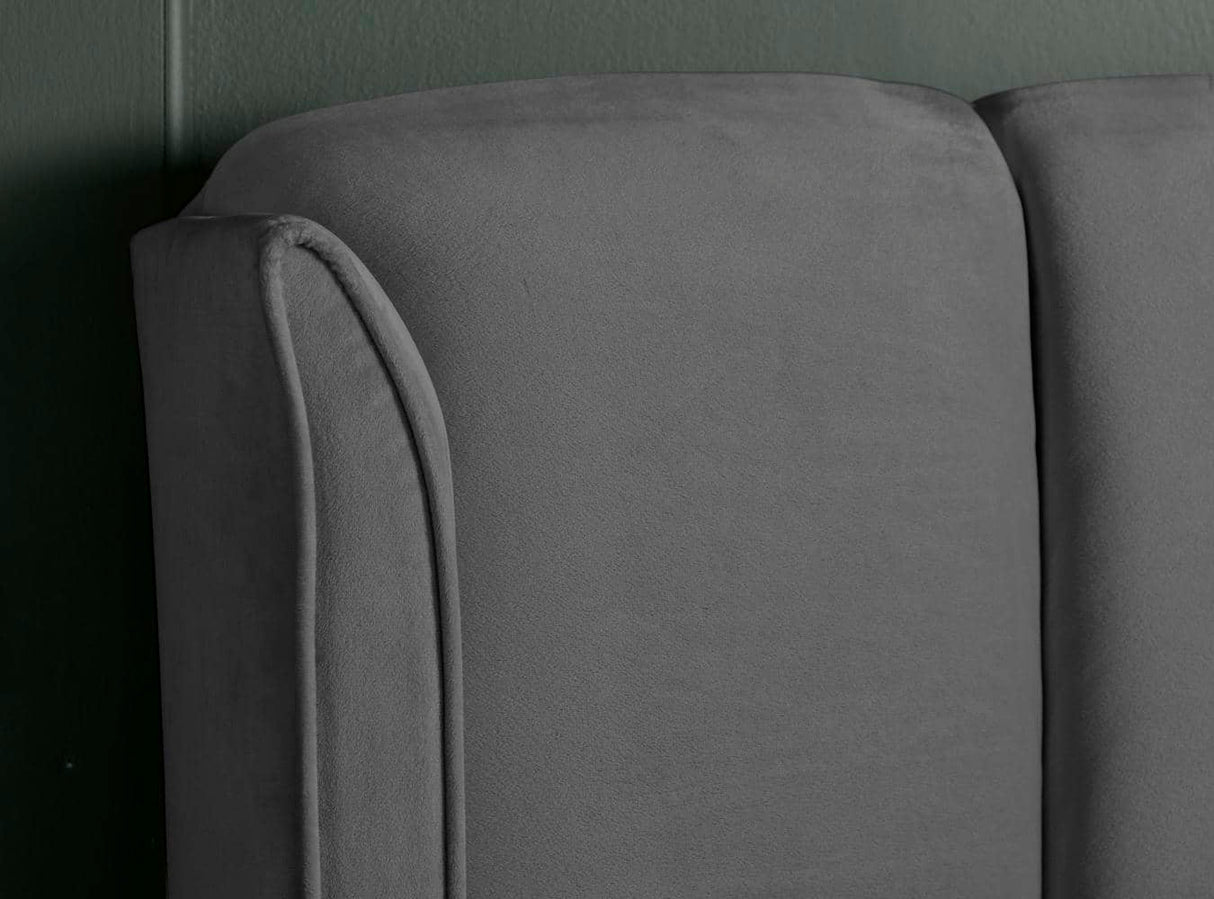 Aurora -  Upholstered Velvet Ottoman Bed - Bickfords