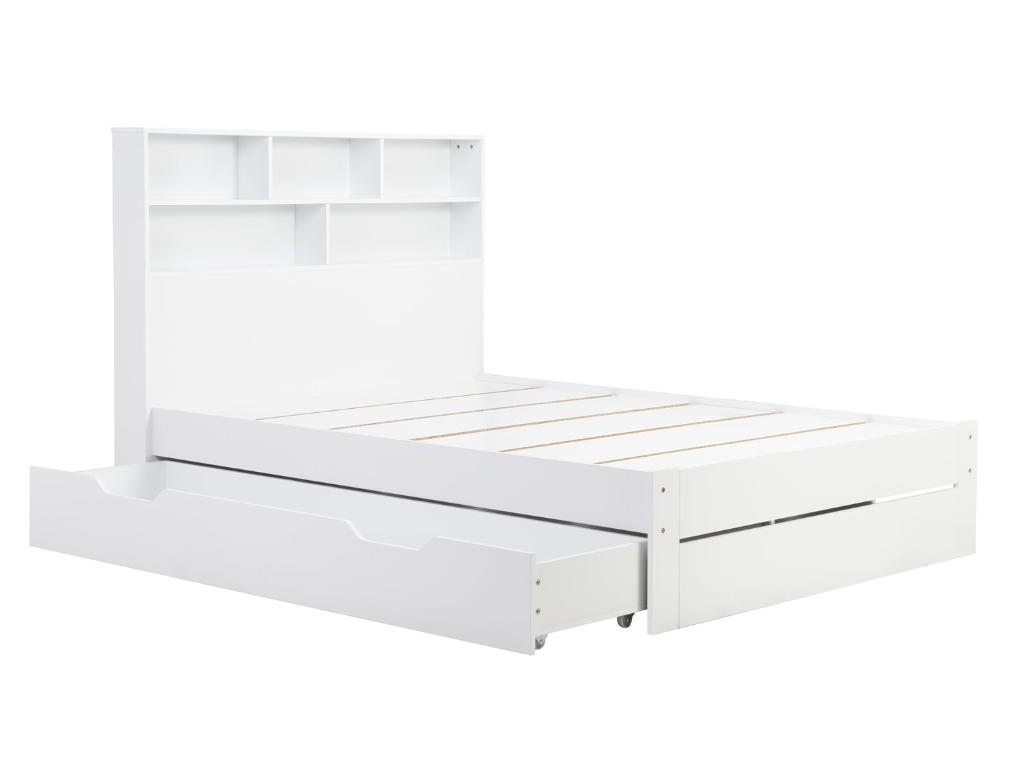 Alfie - White Wooden Storage Bed Frame - Bickfords