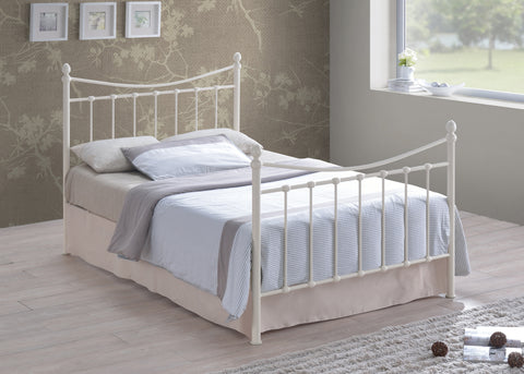 Alderwood - Victorian Style Black Metal Bed Frame with Sprung Slats Image 2