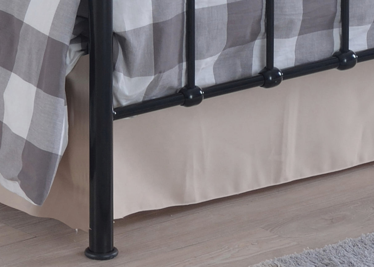 Alderwood - Victorian Style Black Metal Bed Frame with Sprung Slats