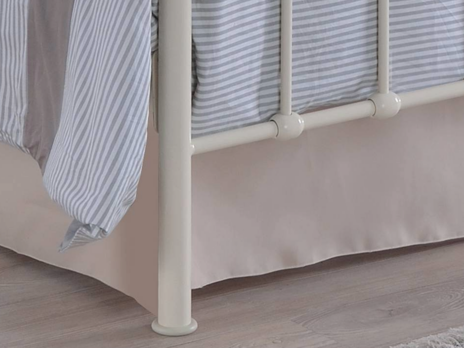 Alderwood - Victorian Style Black Metal Bed Frame with Sprung Slats