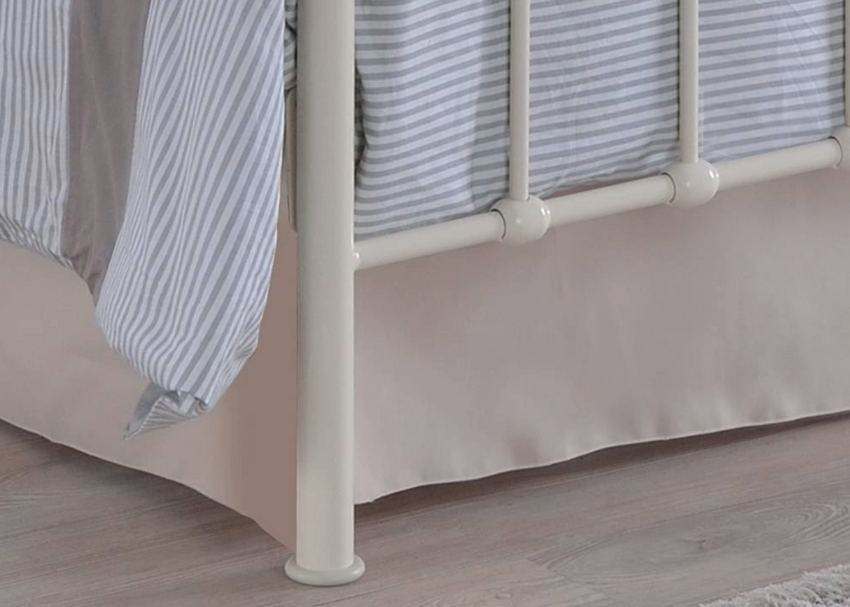 Alderwood - Victorian Style Black Metal Bed Frame with Sprung Slats