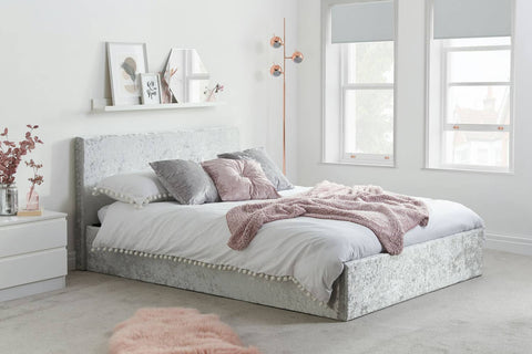 Berlin - Crushed Velvet Ottoman Bed Image 2