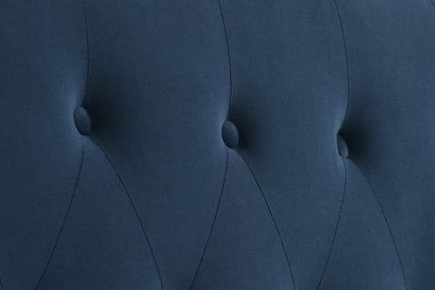 Brompton - Midnight Blue - Fabric Bed Frame Image 3