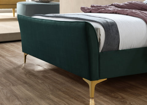 Clover - Upholstered Velvet Fabric Bed Image 3