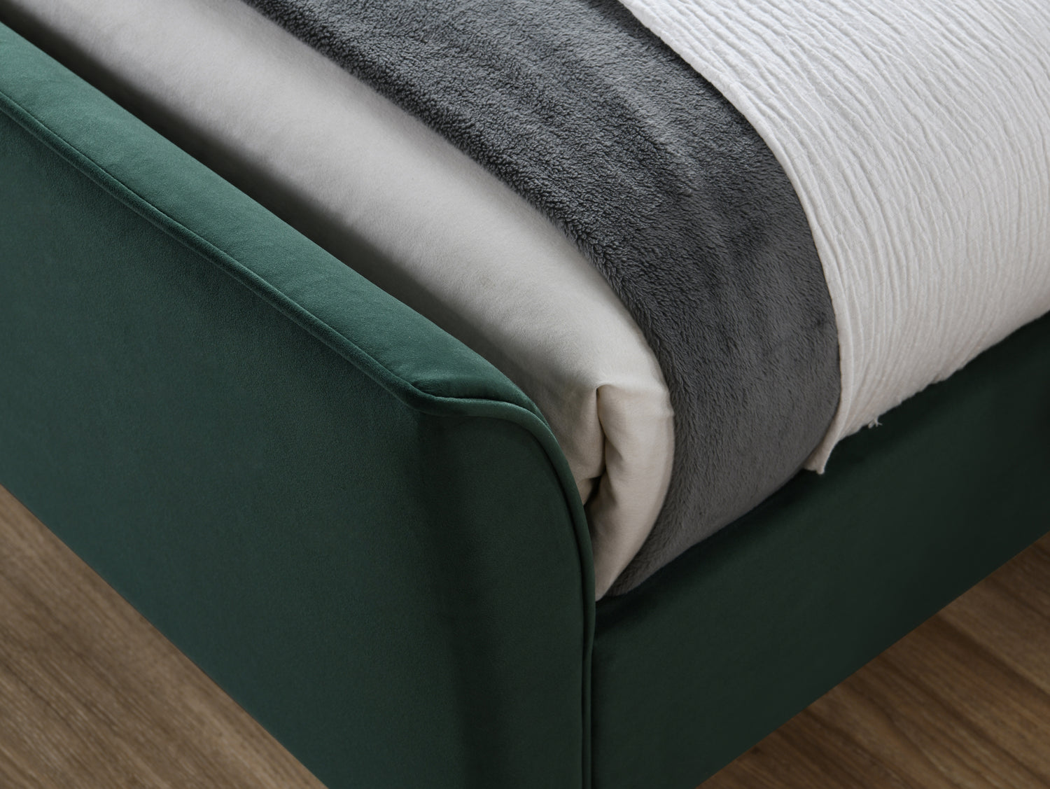 Clover - Upholstered Velvet Fabric Bed - Bickfords