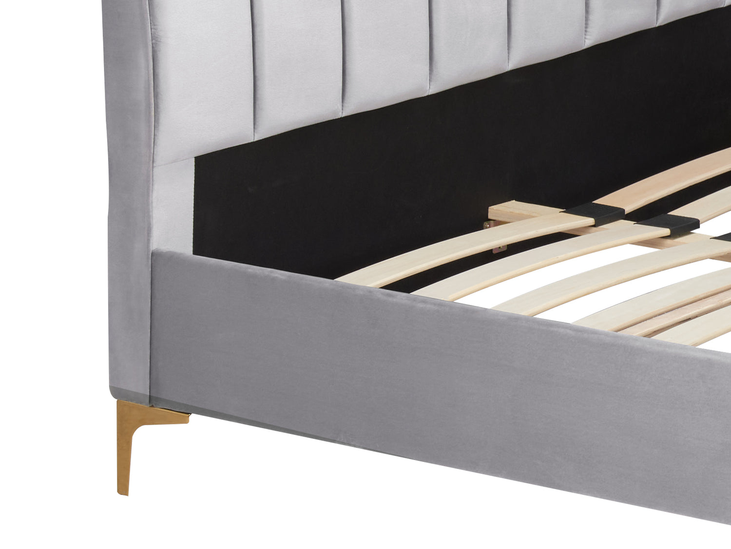 Clover - Upholstered Velvet Fabric Bed - Bickfords