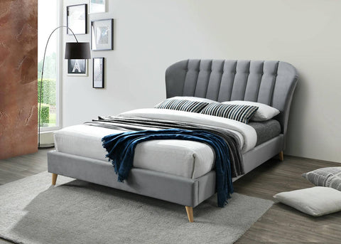 Elm - Upholstered Fabric Bed Frame Image 1