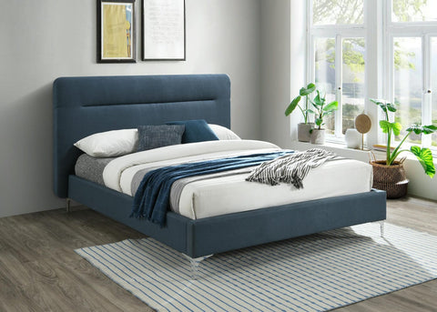 Finn - Upholstered Fabric Bed Frame Image 2