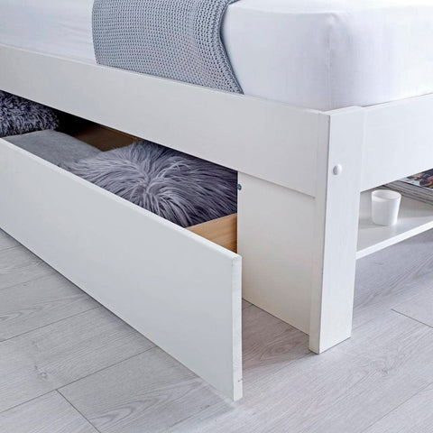 Fabio - White Wooden Drawer - Drawer Only Image 2
