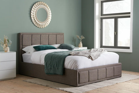 Hannover - Upholstered Fabric Ottoman Bed Image 3
