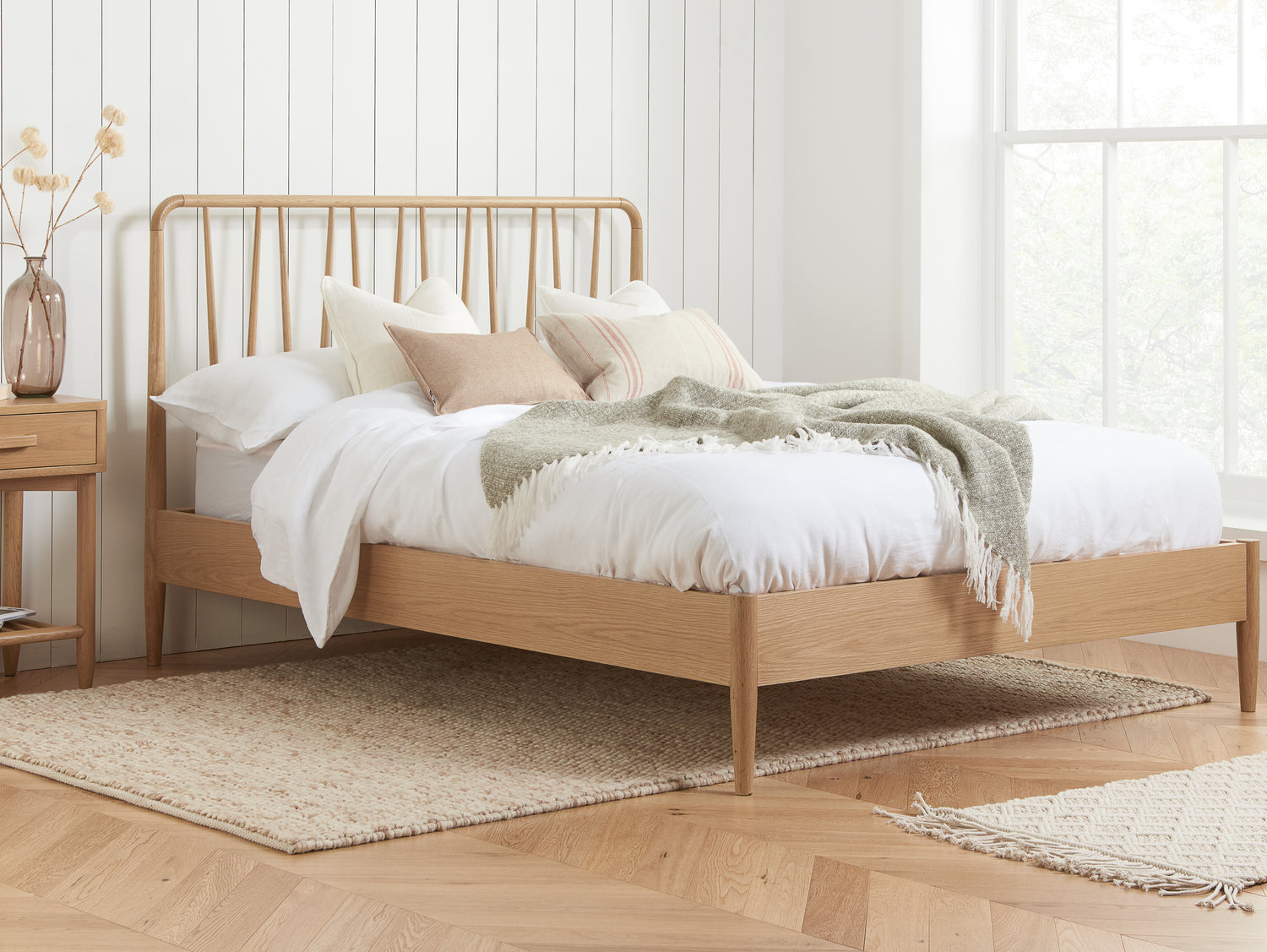 Jesper - Oak Wooden Bed Frame - Bickfords