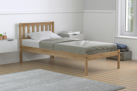 Lisbon - Pine Wooden Bed Frame Image 1