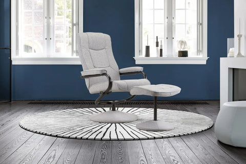 Memphis Swivel Chair and Footstool Image 2