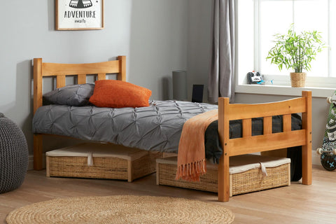 Miami - Pine Wooden Bed Frame Image 1