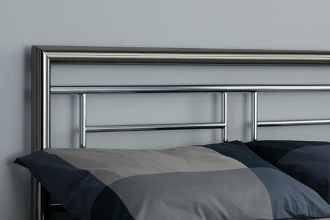 Montana - Nickel Metal Bed Frame Image 1