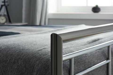 Montana - Nickel Metal Bed Frame Image 3