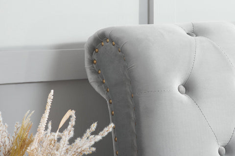 Opulence - Upholstered Studded Velvet Bed Image 3