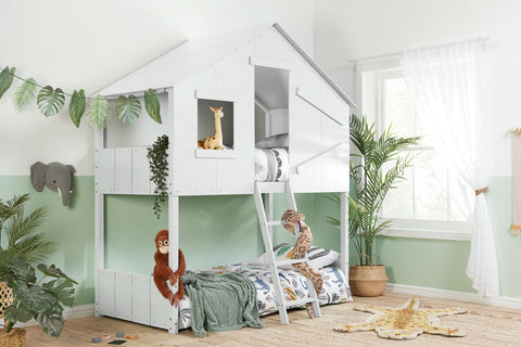 Safari - Themed Kids Wooden Bunk Bed Image 1