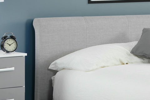 Stratus - Grey Upholstered Fabric Bed Image 1