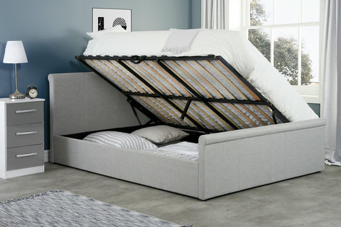 Stratus - Upholstered Fabric Ottoman Bed Image 1