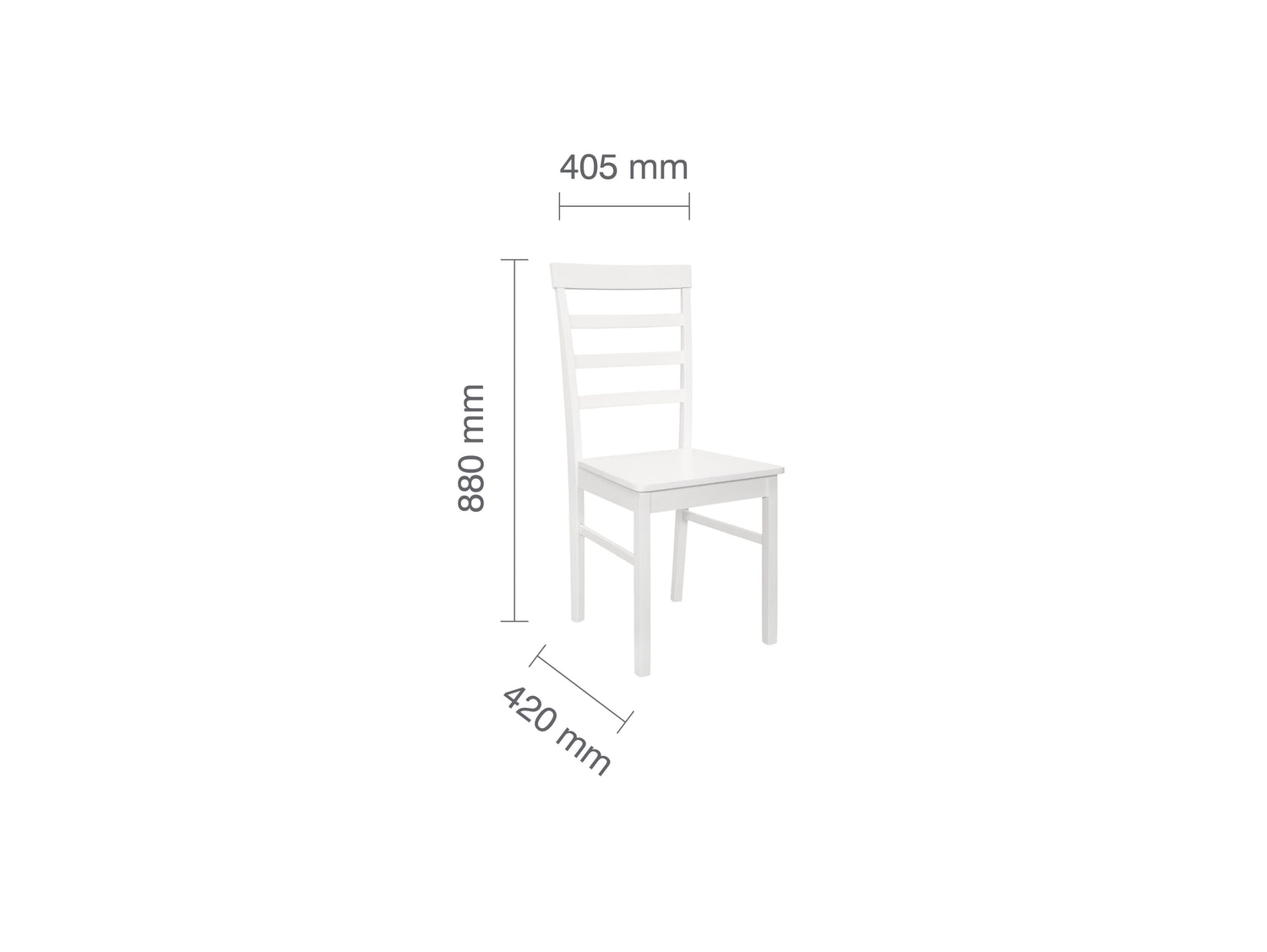 Pair of Upton Ladder Back Chairs - Bickfords