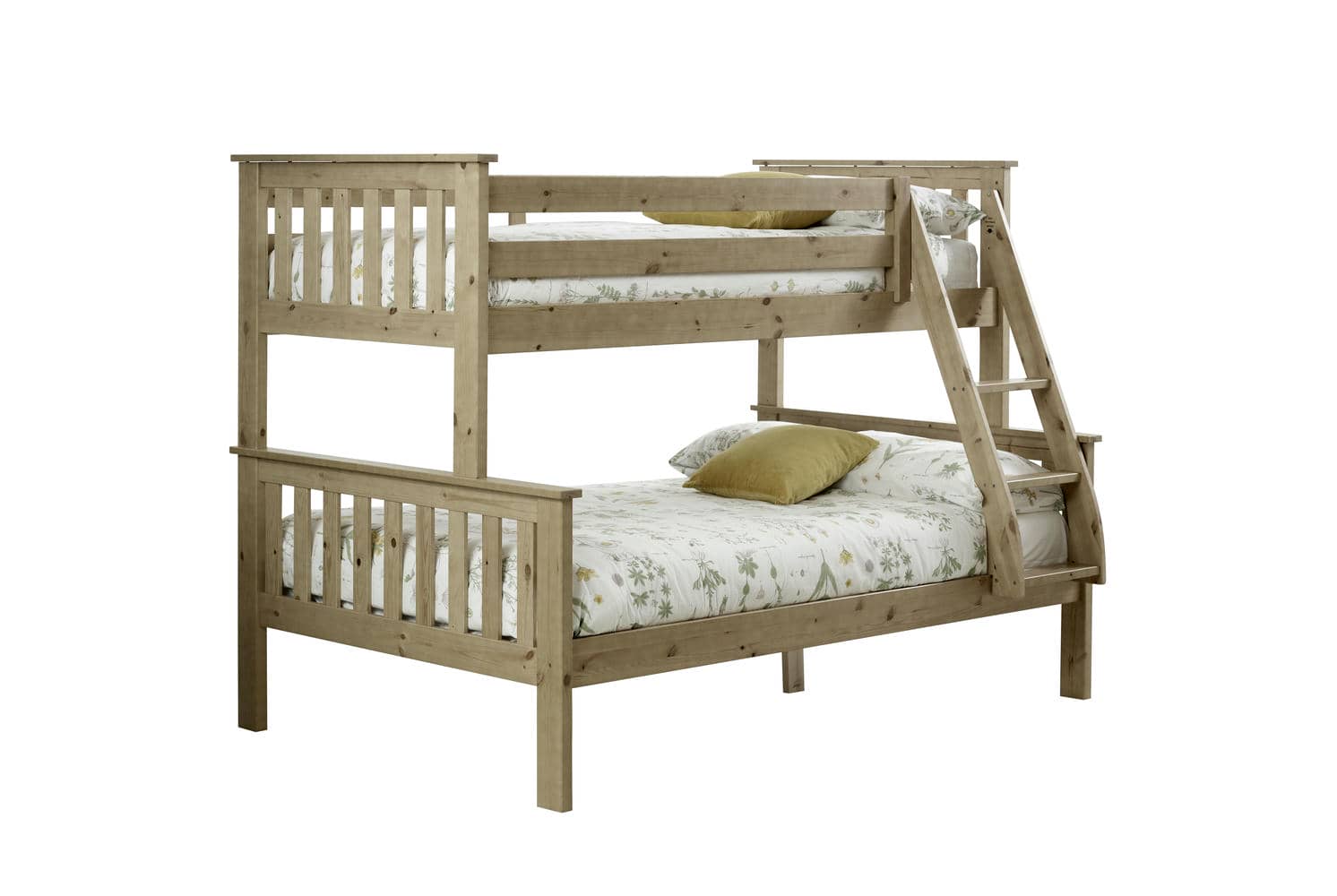 Carra -  Solid Pine Wooden Triple Sleeper Bed - Bickfords