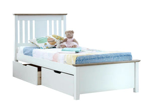 Chester - White Wooden Storage Bed Frame - Bickfords