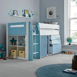 Lacy - Kids Storage Mid Sleeper Bed - Bickfords