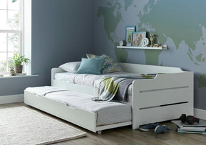 Copella - White Guest Bed frame With Trundle - Bickfords