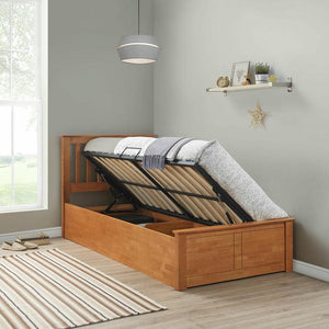 Francis - Wooden Single Ottoman Storage Bed - Bickfords