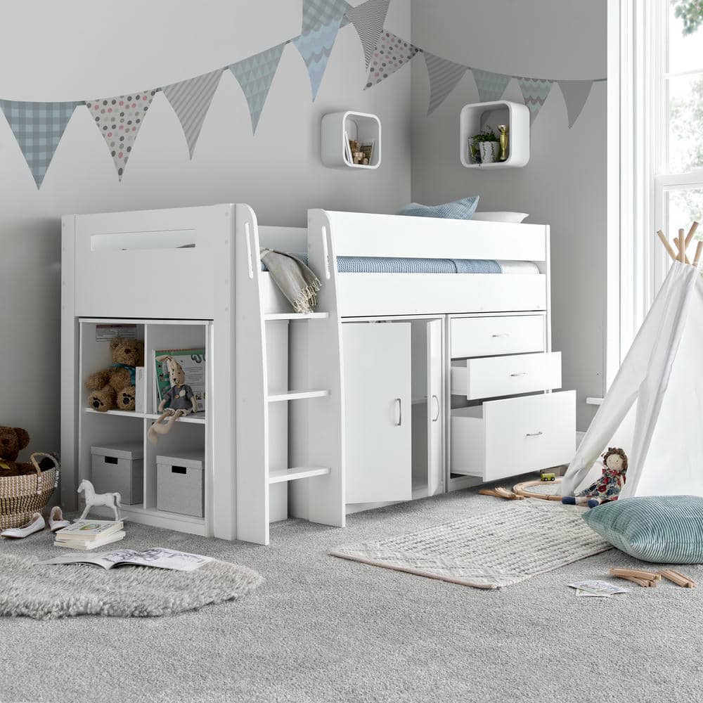 Lacy - Kids Storage Mid Sleeper Bed - Bickfords