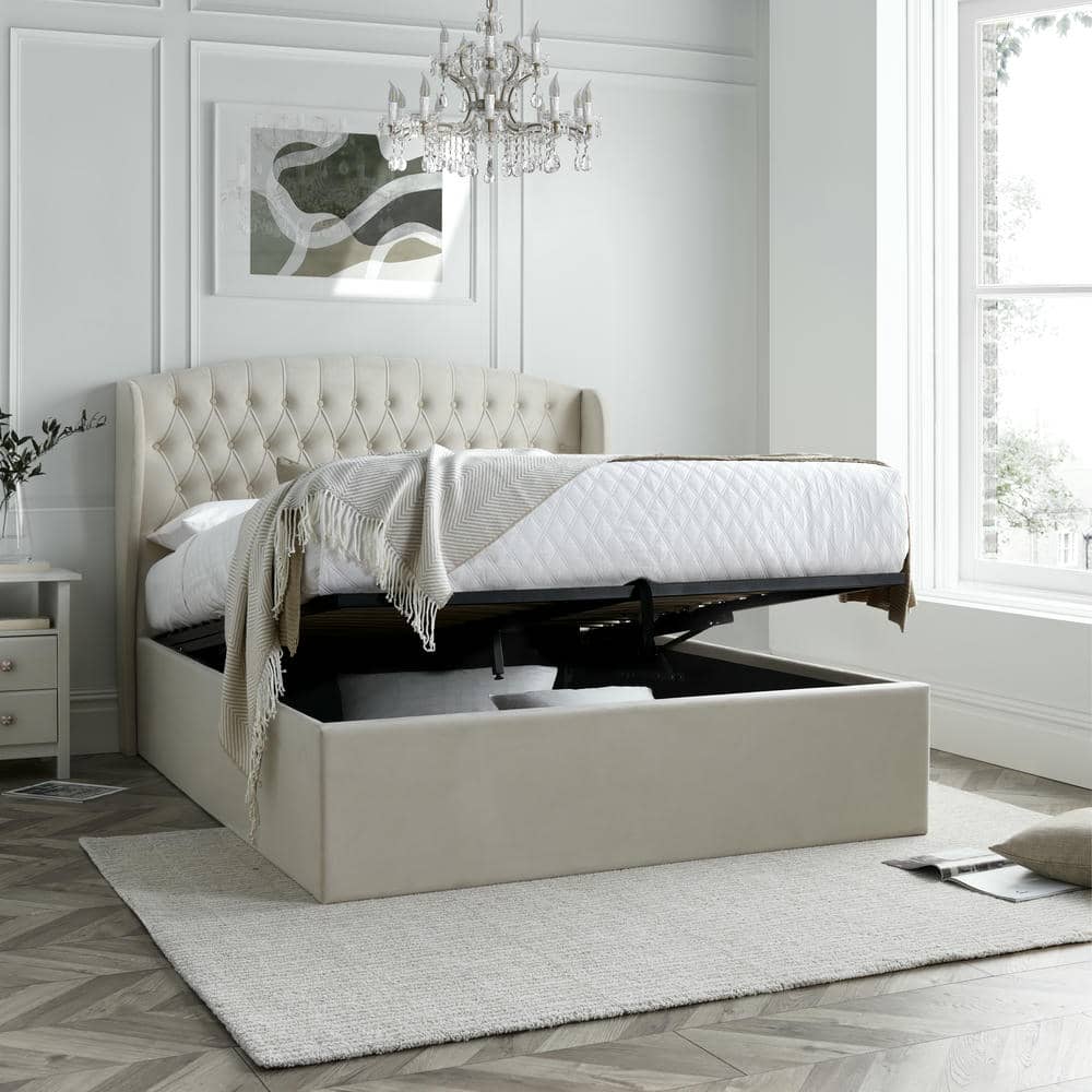 Warwick - Upholstered Velvet Ottoman Bed Frame - Bickfords