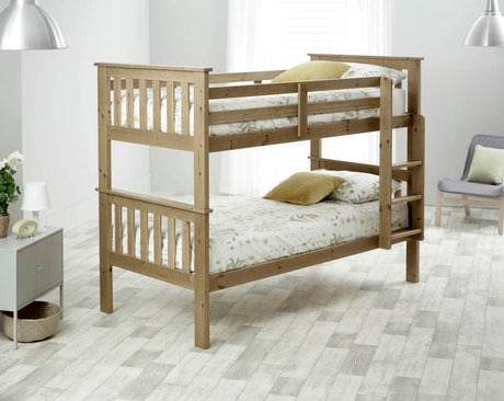 Carra - Solid Pine Wooden Bunk Bed - Bickfords