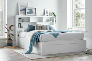 Arizona - White Wooden Ottoman Storage Bed - Bickfords