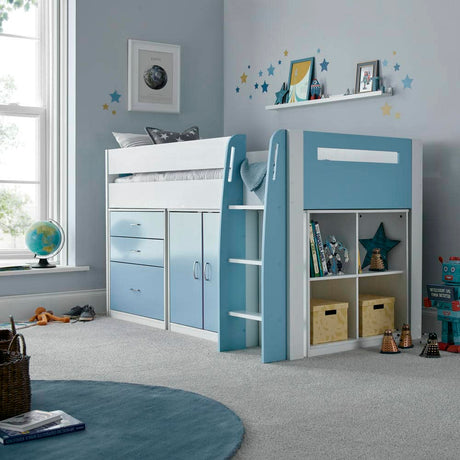 Lacy - Kids Storage Mid Sleeper Bed - Bickfords