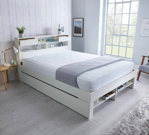 Fabio - Wooden Bookcase Storage Bed - Bickfords